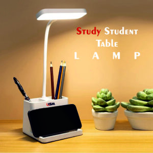 Rechargeable Desk Lamp 3 Color Light 6 Month Warranty Table Lamp Study Student Table Lamp with Eye Care Light Color for Mobile Holder